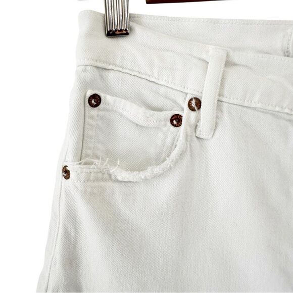 AGOLDE Riley High Rise Straight Crop Jean in Sour Cream White Size 26 - Picture 9 of 13